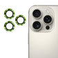 Frendorf | Für iPhone 16 Pro / 16 Pro Max ENKAY 9H Rückkamera Aluminiumlegierung gehärtetes Glasfolie (Alpina Grün)