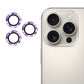 Frendorf | Für iPhone 16 Pro / 16 Pro Max ENKAY 9H Rücklinse Aluminiumlegierung Gehärtetes Glas Folie (Helles Lila)
