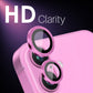 Frendorf | Für iPhone 16 / 16 Plus NORTHJO 2 Sets 4pcs Kameralinsen-Schutzabdeckung Metallringfolie (Rose)