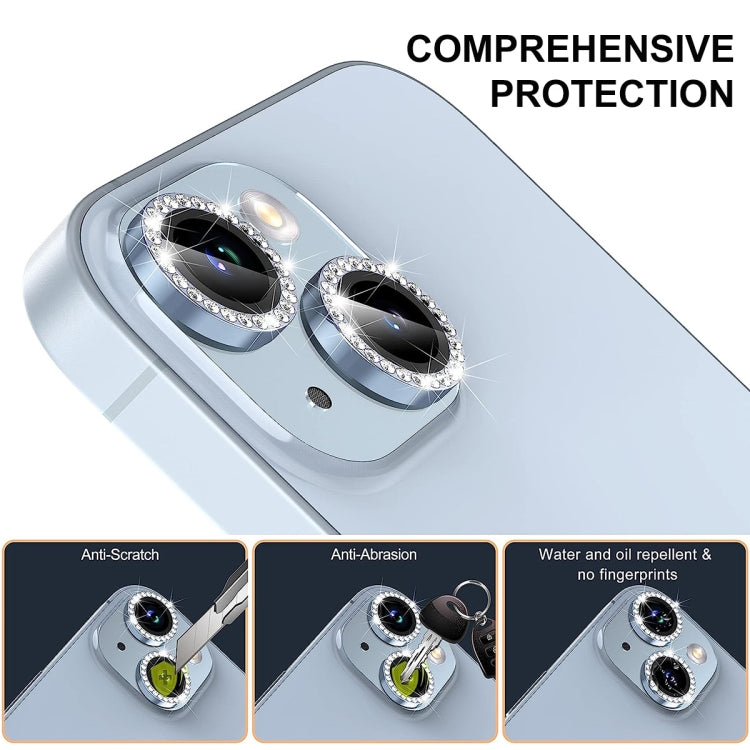 Frendorf | Für iPhone 16 Pro / 16 Pro Max ENKAY AR Anti-Reflexion Individueller Diamantring Kamera-Linsen-Glas Volles Folie (Pink)