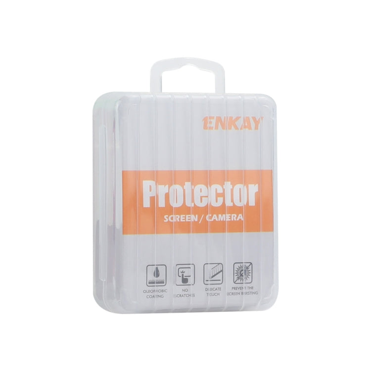 Frendorf | Für iPhone 16 Pro / 16 Pro Max ENKAY AR Anti-Reflexion Individueller Diamantring Kamera-Linsen-Glas Volles Folie (Pink)