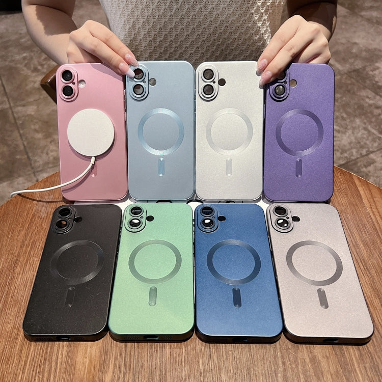 Frendorf | Für iPhone 15 Pro Metallic Paint Magsafe Flüssig TPU Handyhülle (Grau)