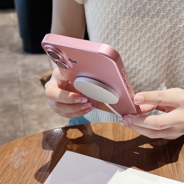 Frendorf | Für iPhone 15 Pro Metallic Paint Magsafe Flüssig TPU Handyhülle (Grau)