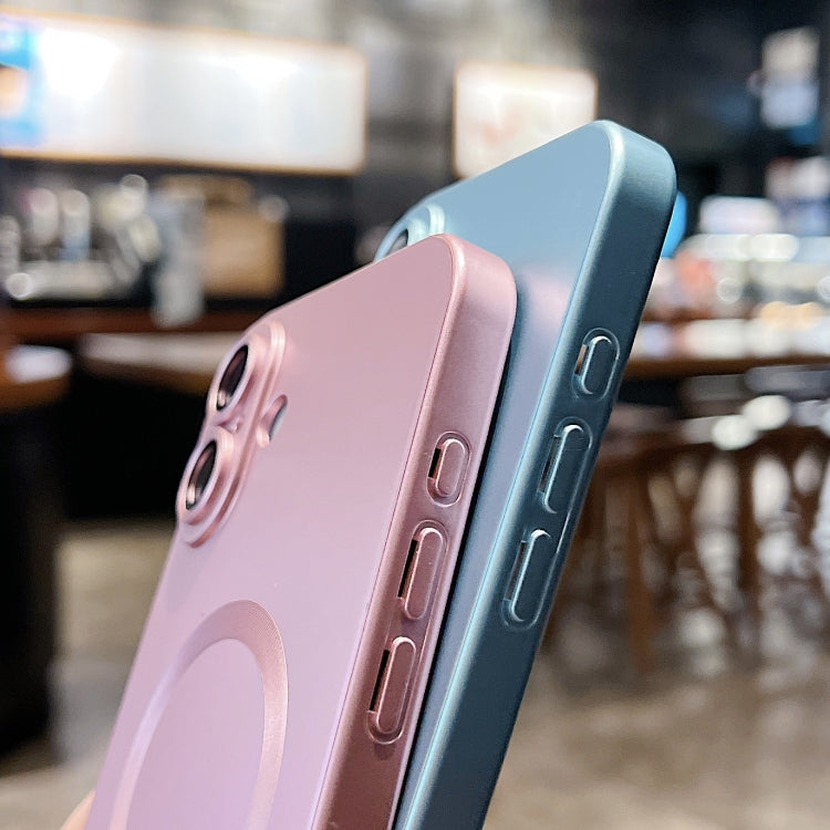 Frendorf | Für iPhone 15 Pro Metallic Paint Magsafe Flüssig TPU Handyhülle (Grau)