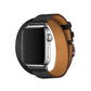 Frendorf | Für Apple Watch 3 / 2 / 1 Generation 42mm Universelles Leder Doppel-Loop Armband (rot)