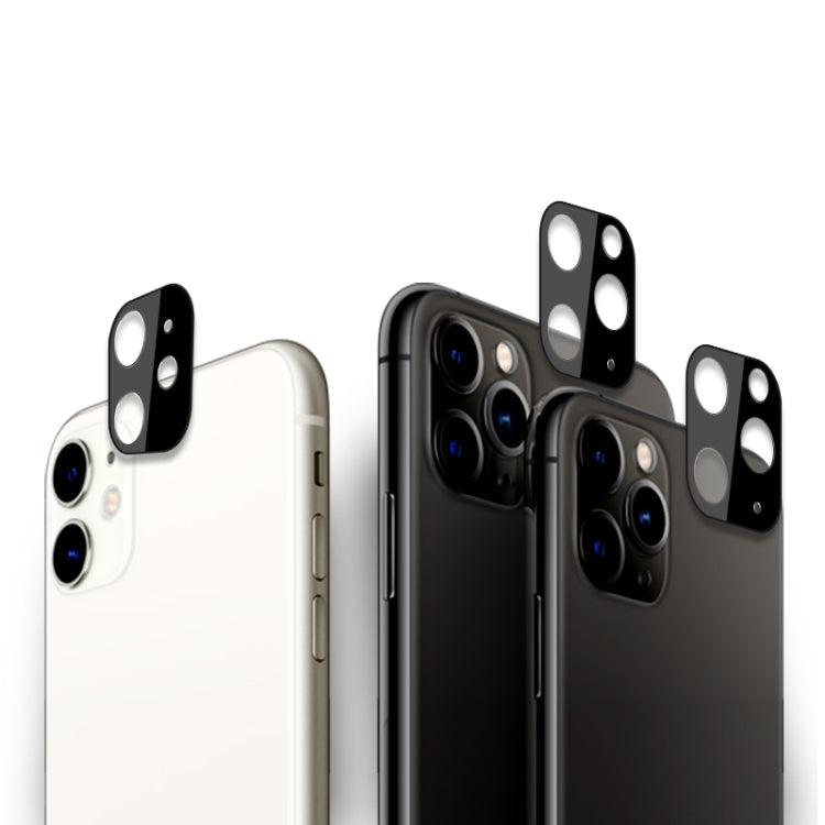 Frendorf | Für iPhone 11 2 Stück mocolo 0,15 mm 9H 2,5D Runde Kante Rückkameraobjektiv Gehärtetes Glas Film (Schwarz)