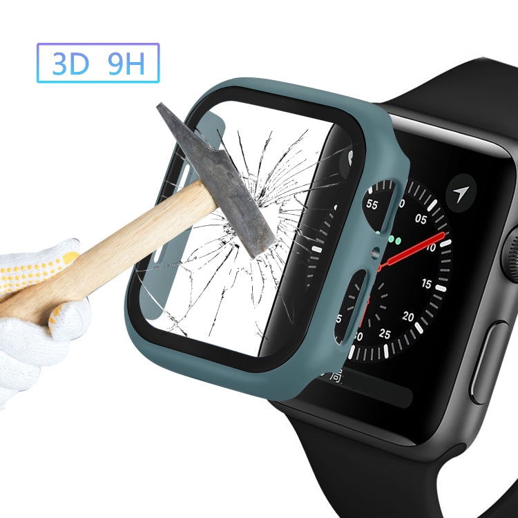 Frendorf | ENKAY Hat-prince Vollschutz PC-Hülle + Gehärteter Glas Schutz für Apple Watch Series 5 / 4 40mm (Grün)