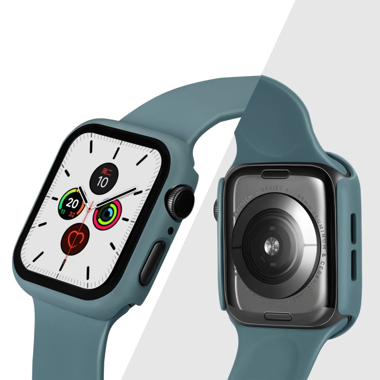 Frendorf | ENKAY Hat-prince Vollschutz PC-Hülle + Gehärteter Glas Schutz für Apple Watch Series 5 / 4 40mm (Grün)