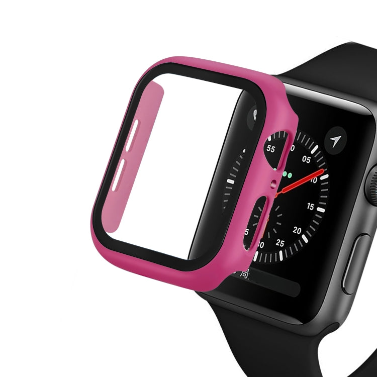 Frendorf | ENKAY Hat-Prince Vollschutz-PC-Hülle + Gehärteter Glasschutz für Apple Watch Series 5 / 4 40mm (Rose)