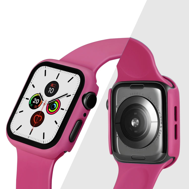 Frendorf | ENKAY Hat-Prince Vollschutz-PC-Hülle + Gehärteter Glasschutz für Apple Watch Series 5 / 4 40mm (Rose)