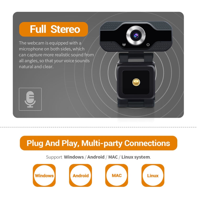 Frendorf | HD 1080P Webcam Mit integriertem Mikrofon Smarte Webcam USB Streaming Schönheit Live Kamera für Computer Android TV