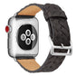 Frerndorf | Für Apple Watch Series 9&8&7 41mm / SE 3&SE 2&6&SE&5&4 40mm / 3&2&1 38mm Geflochtener Strap (Schwarz)