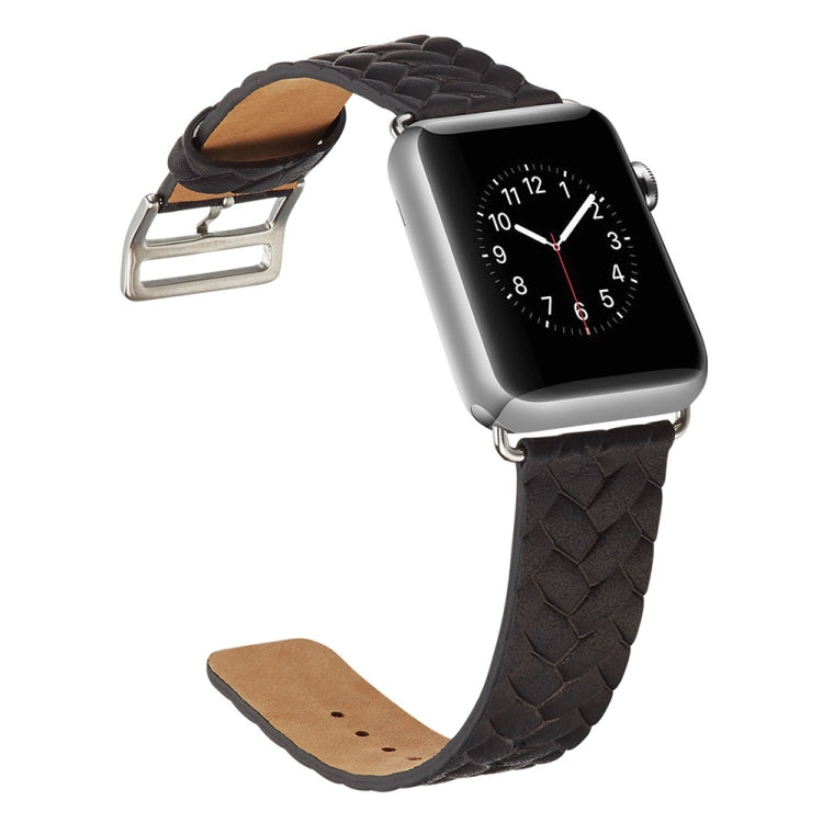 Frerndorf | Für Apple Watch Series 9&8&7 41mm / SE 3&SE 2&6&SE&5&4 40mm / 3&2&1 38mm Geflochtener Strap (Schwarz)