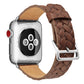 Frerndorf | Für Apple Watch Series 9&8&7 41mm / SE 3&SE 2&6&SE&5&4 40mm / 3&2&1 38mm Geflochtenes Armband (Braun)