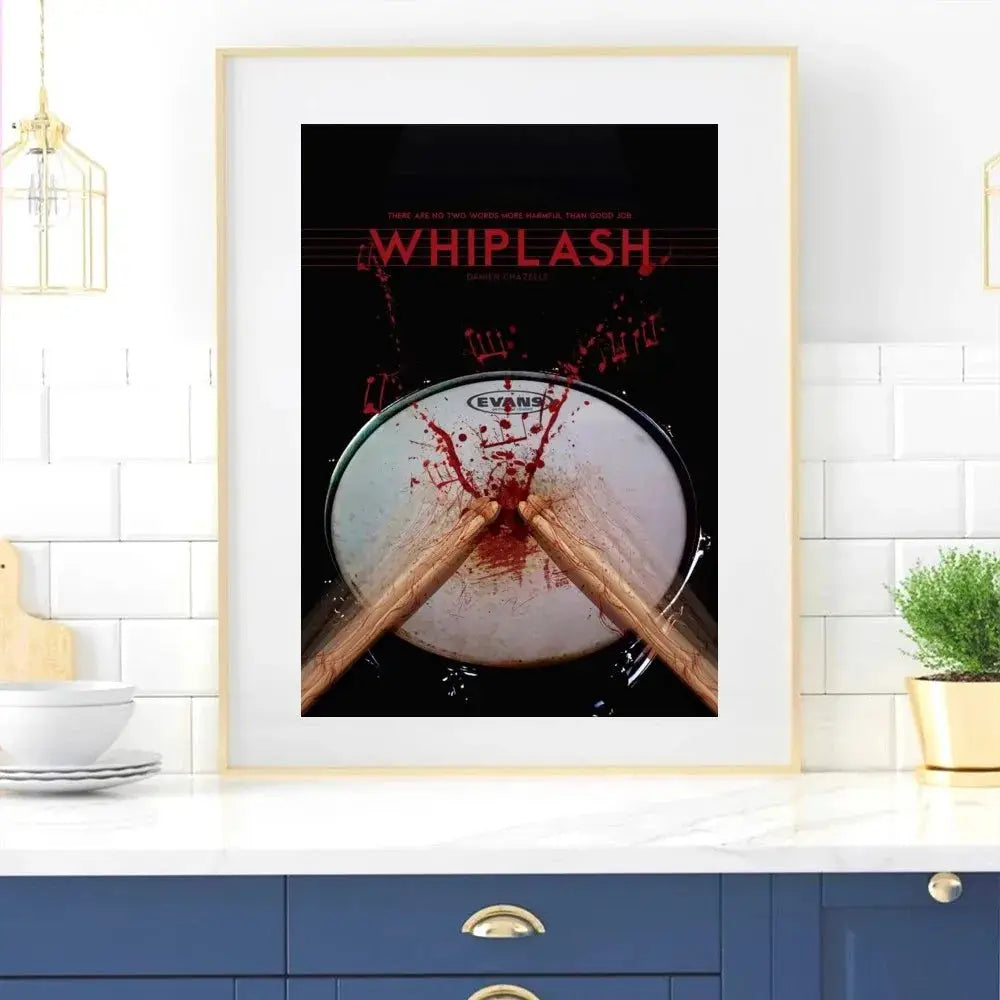 Klassisches Film Whiplash Poster Home Zimmer Dekor Wohnzimmer Schlafzimmer Ästhetik Kunst Wandmalerei Aufkleber