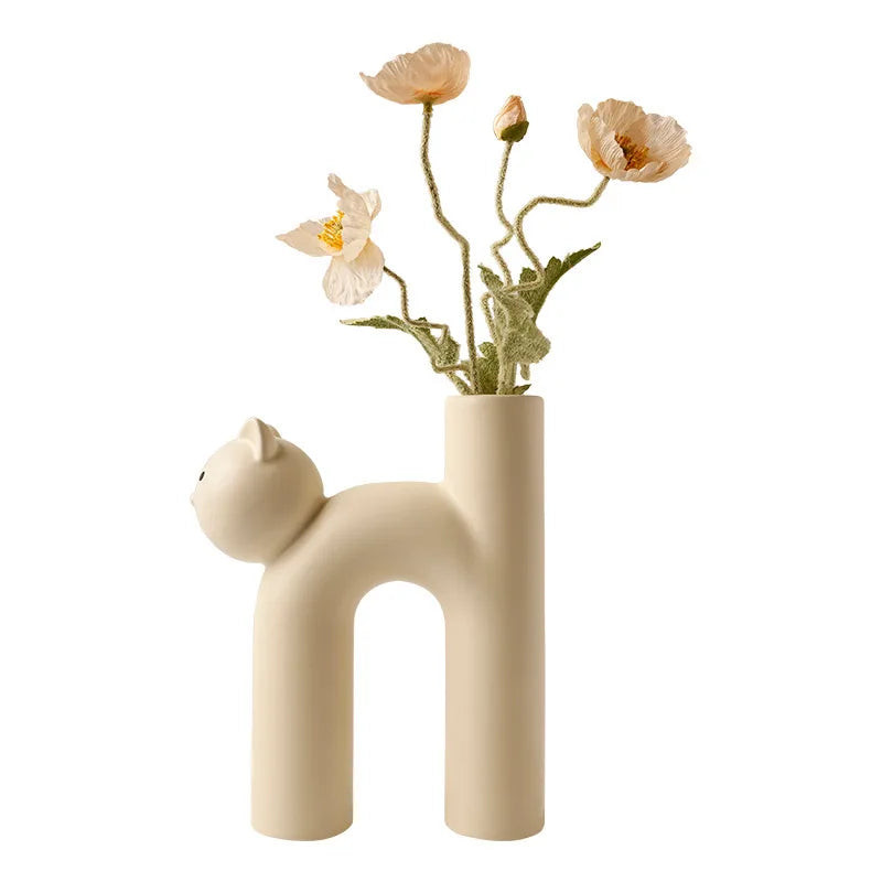 Frendorf | Mini Cat Elegante Minimalistische H-förmige Blumenvase