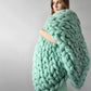 Frendorf | Grobstrickdecke – Kuschelige Wolldecke für Jeden Raum – Weich & Warm – Perfekt für Sofa und Bett