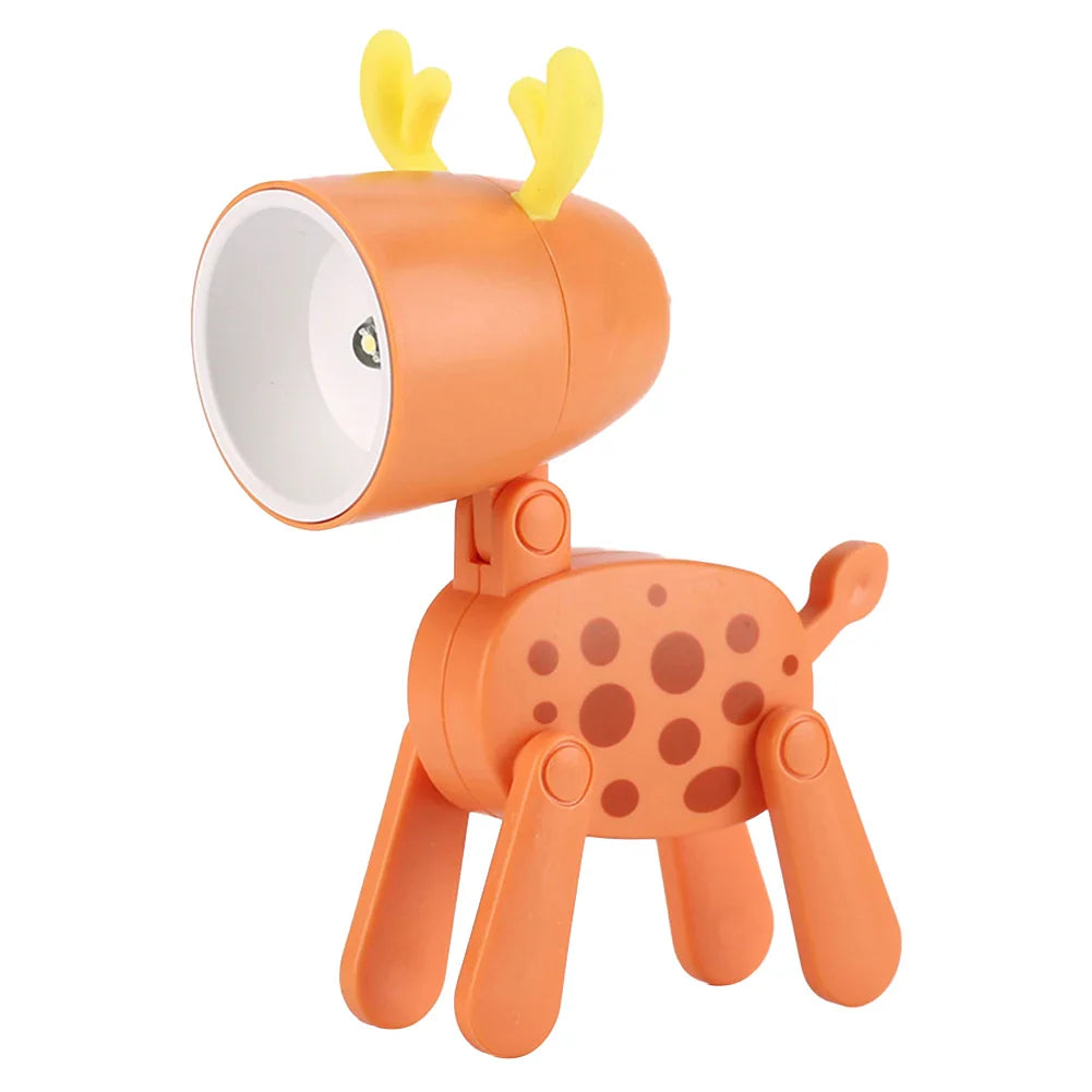 Süße LED-Nachtlampe - Mini-Hund, Hirsch, Dinosaurier Falt-Tischlampe für das Kinderzimmer