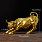 Graffiti-Malerei Harz Bull Figuren Home Wohnzimmer Schlafzimmer Büro Desktop Feng Shui Ornamente Sammlung Statuen
