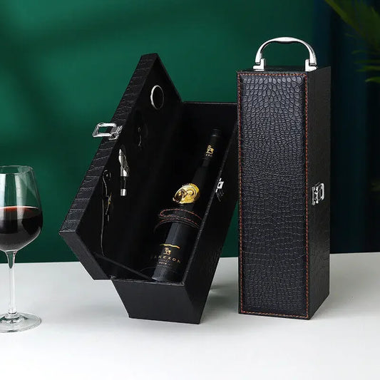 Luxe Weinkoffer - Stilvolle Aufbewahrung für Wein und Zubehör