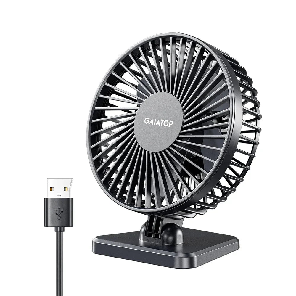 Frendorf | BreezePro Lunara | USB Mini Fan | 3 Speed Levels | Compact & Quiet | For Home & Travel