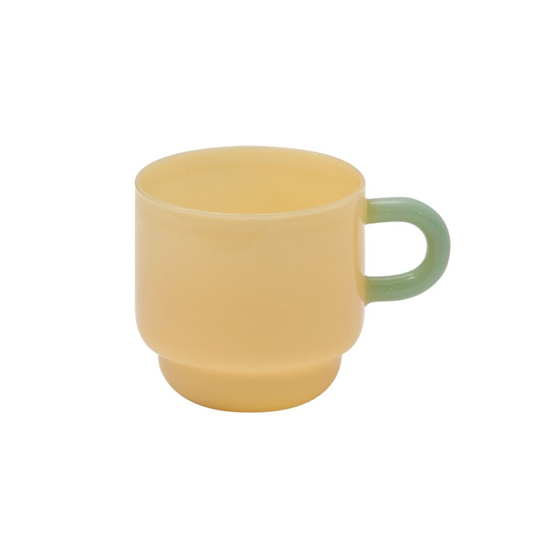 2-colored glass mug