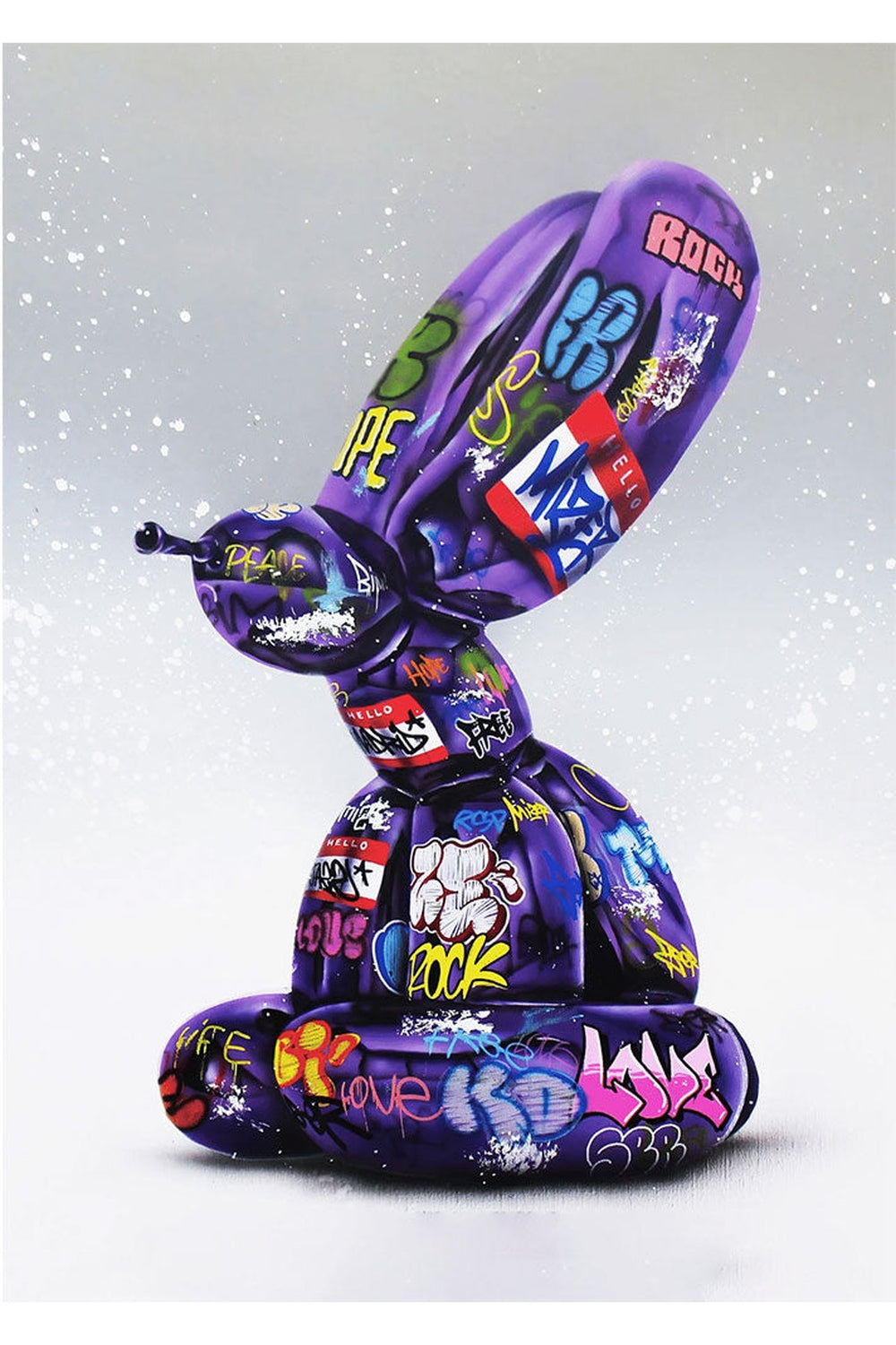 stimmendes Graffiti Ballon Poster