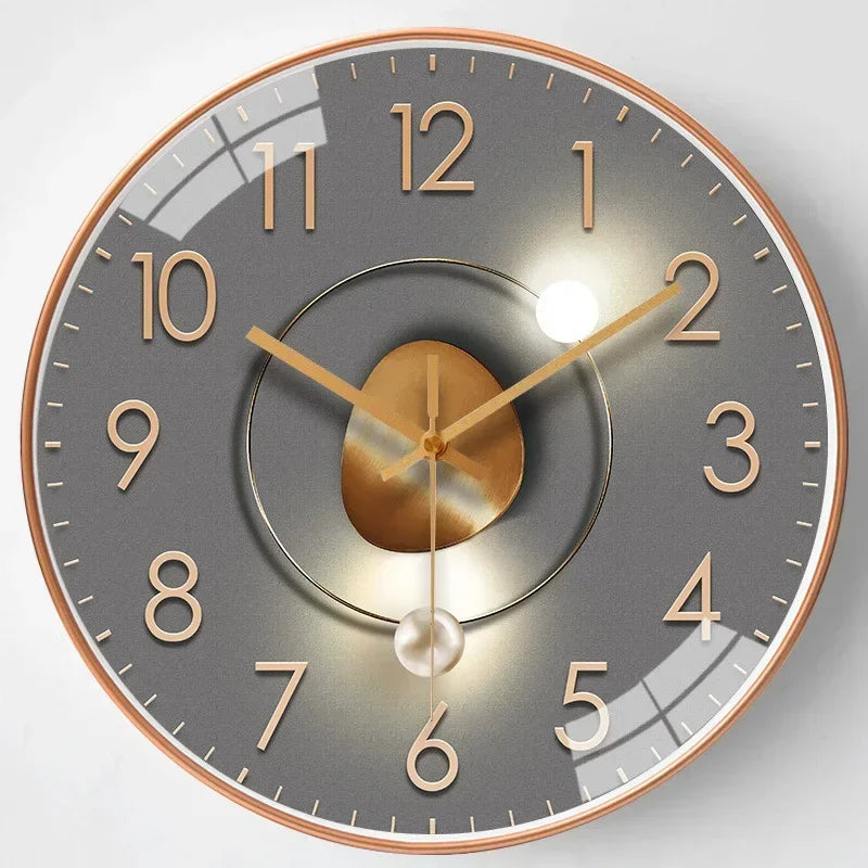Frendorf | Zeitloses Flüstern™ | Stille Klassische Wanduhr | Geräuschloses Design für Schlafzimmer & Bürodeko
