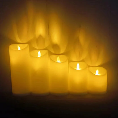 Frendorf | LumaFlick Flammenlose LED Kerzen | Echtwachs | Sichere Dekoration für Zuhause | Stimmungsvolle Beleuchtung