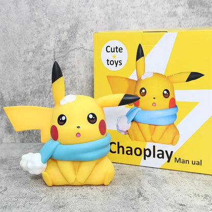 23CM Pokemon Pikachu Actionfigur Große Anime Pocket Monster Cartoon Figuren Modellornamente Statue Dekoration Kinder Geschenk Spielzeug