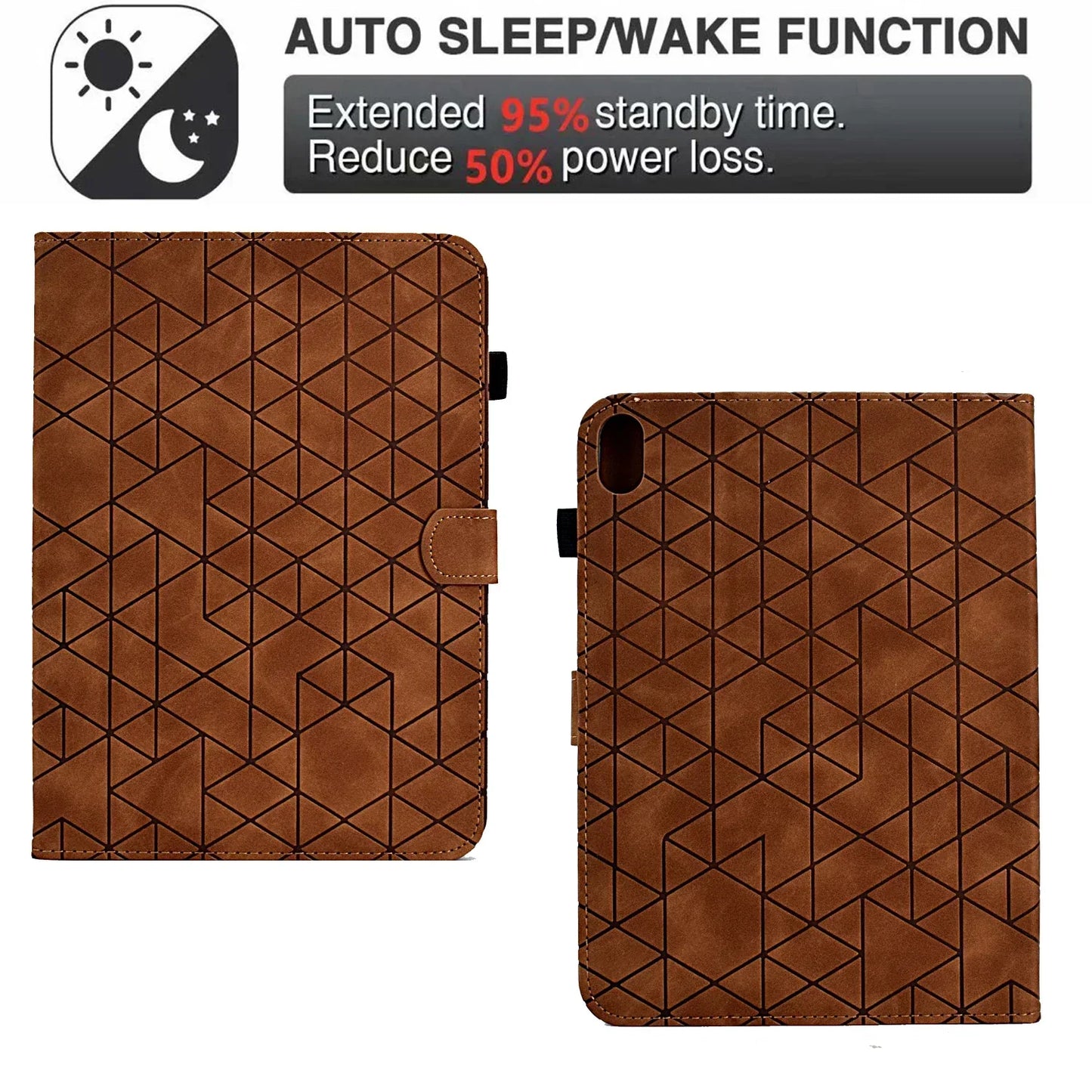 Frendorf | Flip Leder Wallet Case für iPad 10. Generation 2022 10,9, iPad Air 5/4, Pro 11, Mini 6 - Kartensteckplatz, Stoßfest, Sturzsicher Tablet Cover