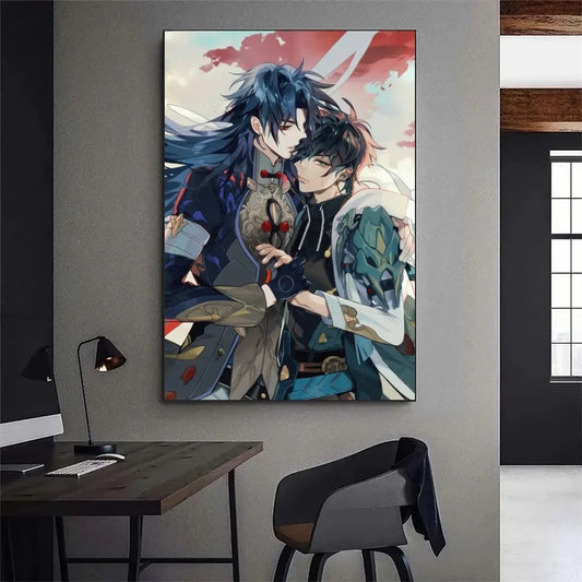 Blade Ren Dan Heng Honkai Star Rail Poster Galerie Drucke Malerei Wand Leinwand Bilder Wohnzimmer Aufkleber Klein