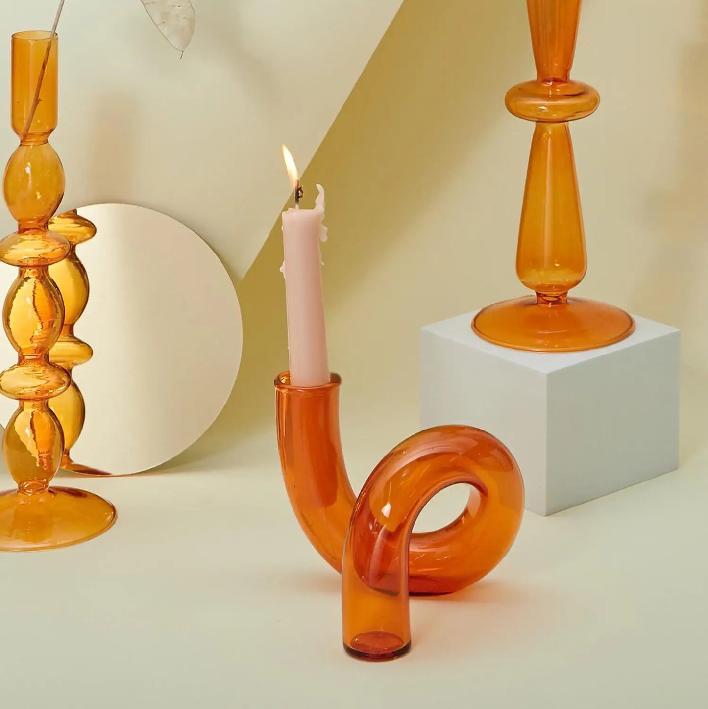 Glasvasen, transparente Blumenvase, Kerzenhalter, Mittelstücke für Hochzeiten, Heimdekoration, Tischdekoration, Kerzenhalter
