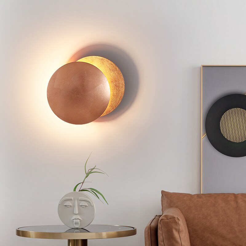 Frendorf | EclipseAura Wandleuchte mit Sonnenfinsternis-Design | LED Beleuchtung | Modern & Stilvoll | Für Wohn- und Arbeitsräume