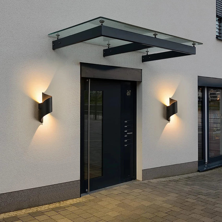 12W Wasserdichte LED-Wandleuchte: Innen/Außen Dekorative Wandleuchte für Garten, Balkon, Veranda