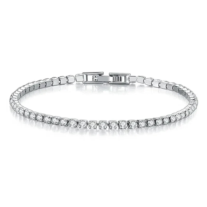 Frendorf | Tennis-Armband – Glänzen Sie mit Attitüde: Eleganz aus Sterlingsilber und Hip-Hop-Flair!