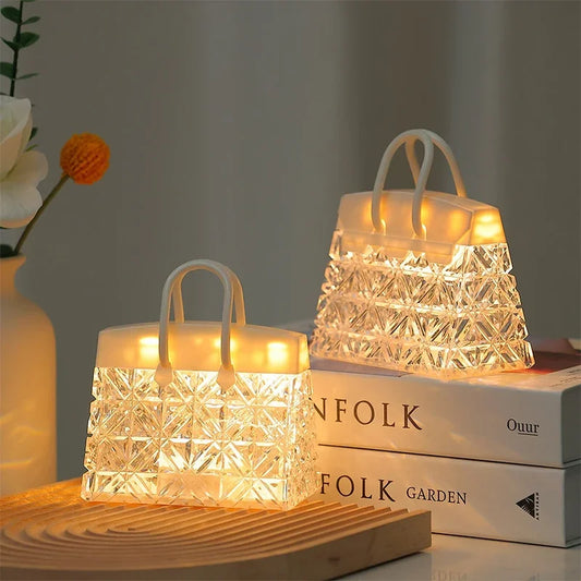 CrystalBag | Kreatives Acryl-Nachtlicht in Handtaschenform