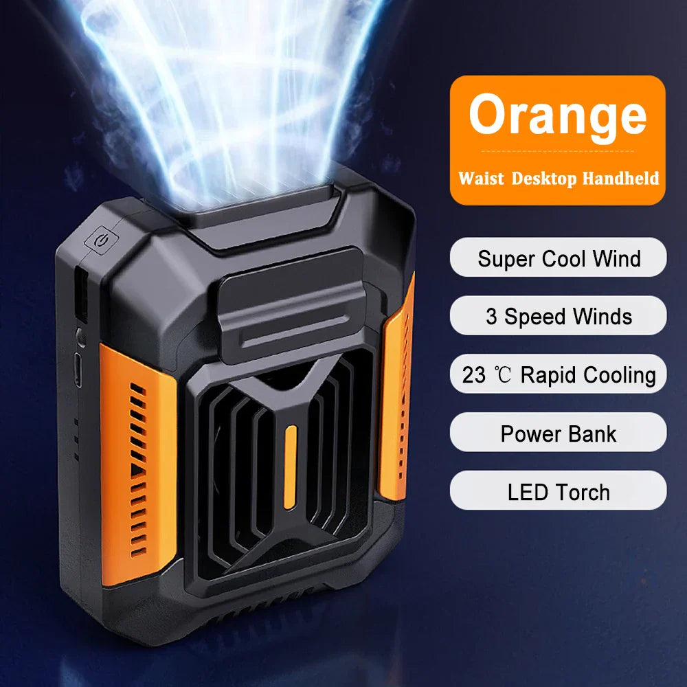 Frendorf | Venturio 3-in-1 Clipventilator | Mit LED & Powerbank | Tragbar & Leistungsstark | 4000 mAh Akku