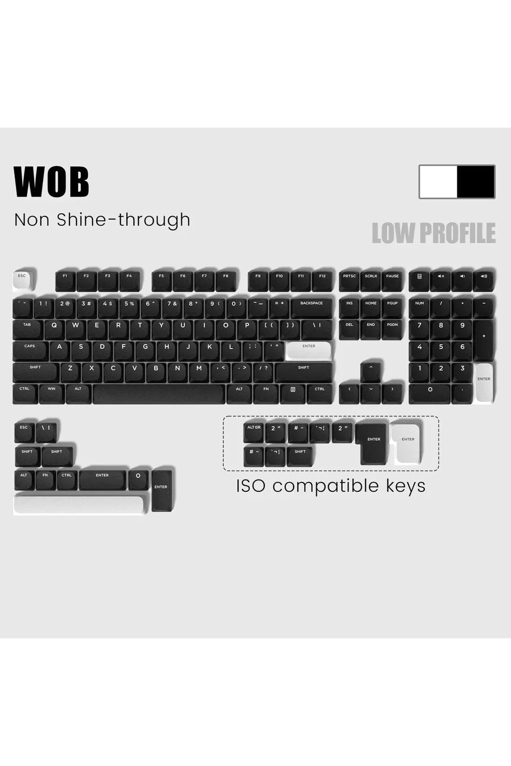 Slim-Profil Gaming-Keycaps