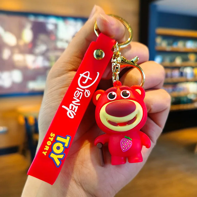 Anime Disney Schlüsselanhänger - Süßer Mickey Mouse, Minnie, Lilo und Stitch Cartoon Schlüsselring, Ornament und Autoanhänger, Perfekte Geschenke für Kinder