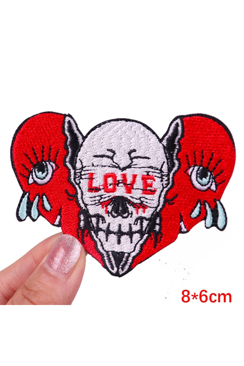 Rebel Punk Stickerei Aufnäher Set