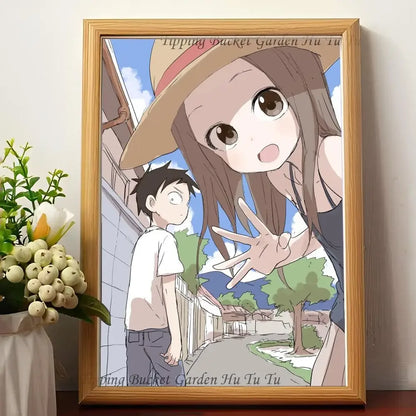 Anime Teasing Master Takagi-san Poster Wandkunst Home Dekor Zimmer Dekor Digitale Malerei Wohnzimmer Restaurant