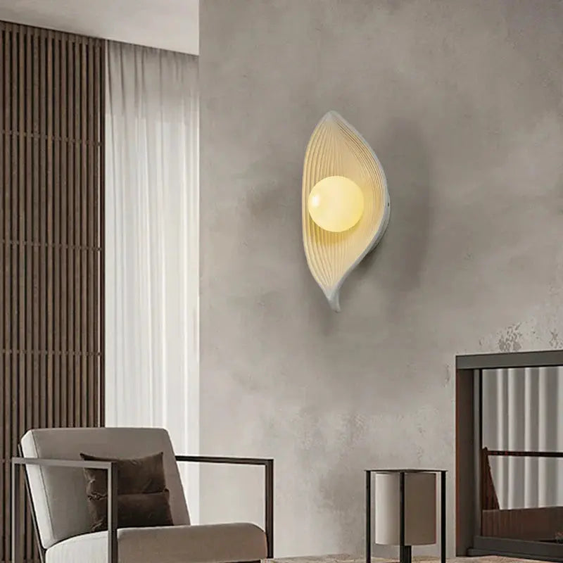 Wandlampe LED Blattgold Elegant