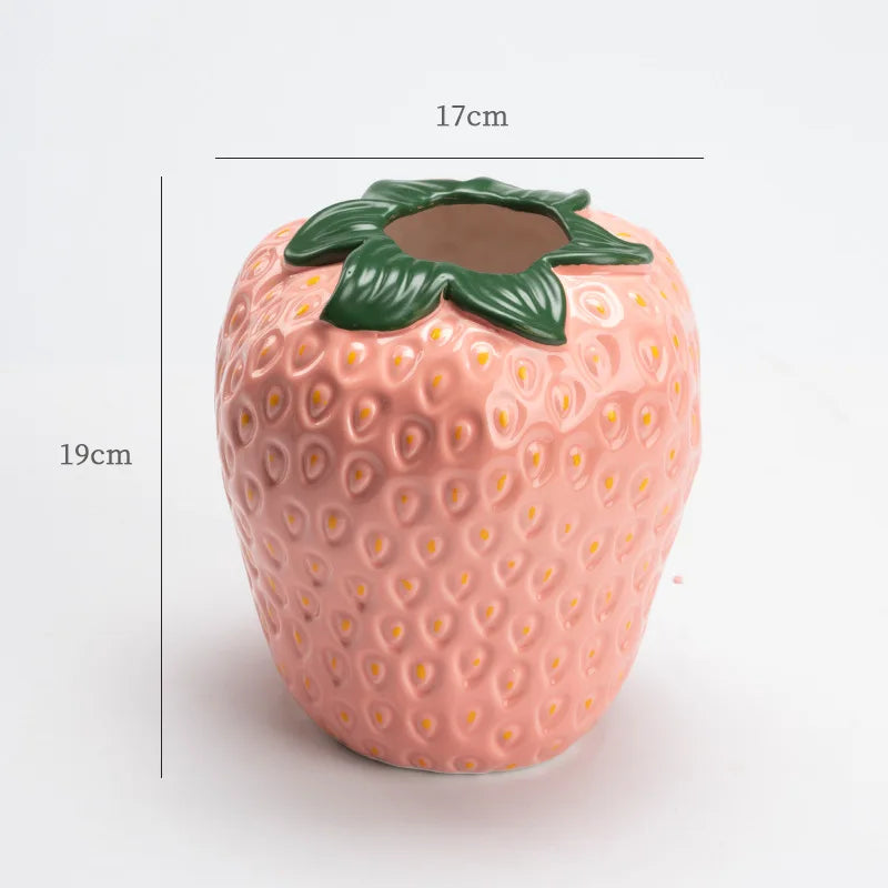 Hässliche Erdbeer Vase