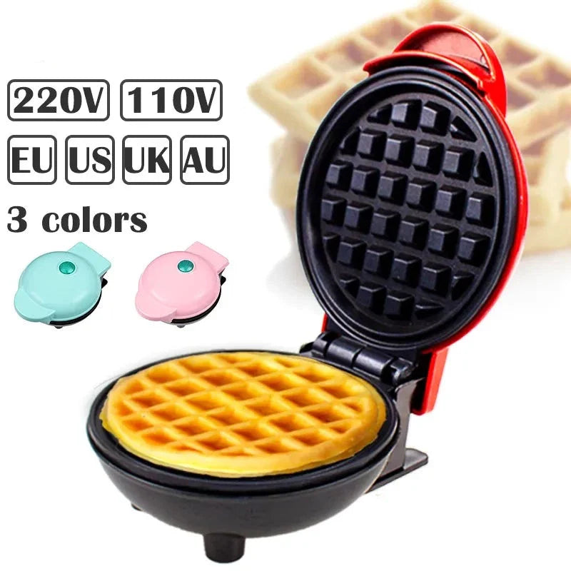 Elektrische Mini-Waffelmaschine - 110V & 220V Küchenkochgerät für das Frühstück und Dessert der Kinder, kleine Spiegeleier