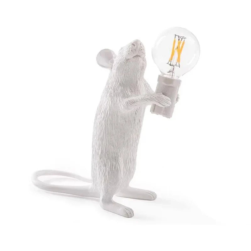 Moderne LED Tier Tischlampen: Harz Ratte, Katze und Eichhörnchen Nachtlichter