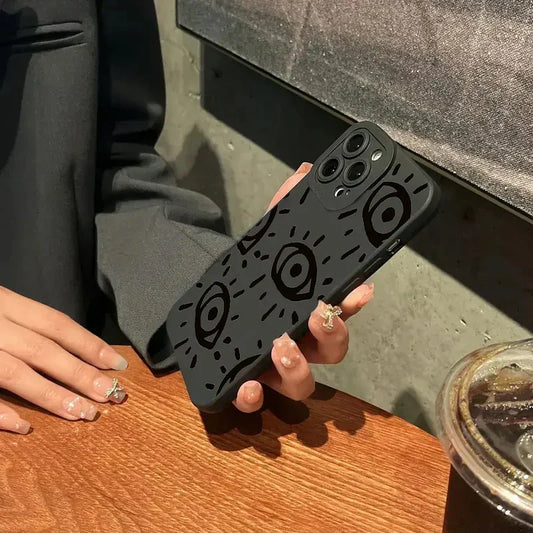 Frendorf | Augen Bedruckte Silikon iPhone Stoßfeste Hülle