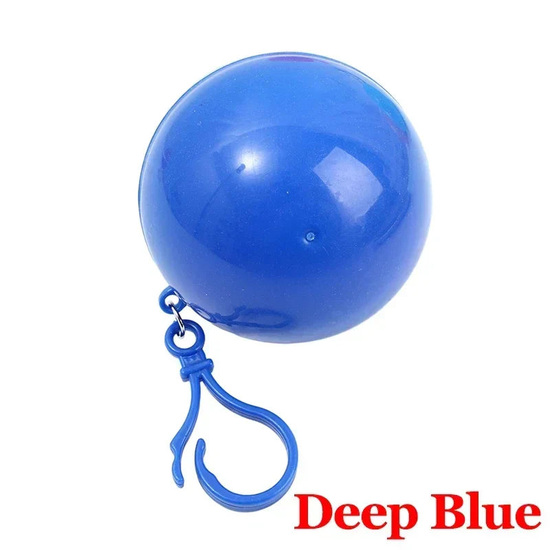 Einweg-Regenmantel-Set - 5/1 Stk tragbare Regenmäntel mit Schlüsselanhängerball für einfaches Reisen - wasserdichte Regenbekleidung für Reisen und Notfälle