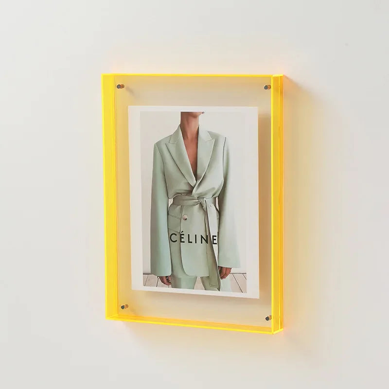 Frendorf | FrameLuxe Doppelseitiger Acrylfoto-Rahmen | Transparent & Modern | Magnetisch | Ideal für Zuhause & Büro