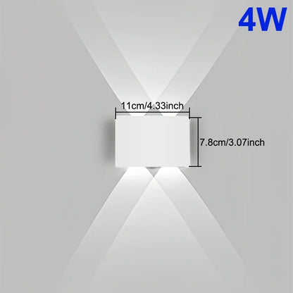 Frendorf | Moderne LED Wandleuchte – Wasserfeste Wandlampe nach oben und unten für den Innen- und Außenbereich im Zuhause, Garten, Villa oder Innenhof (4W–10W, Warm-/Kaltweiß, IP65)